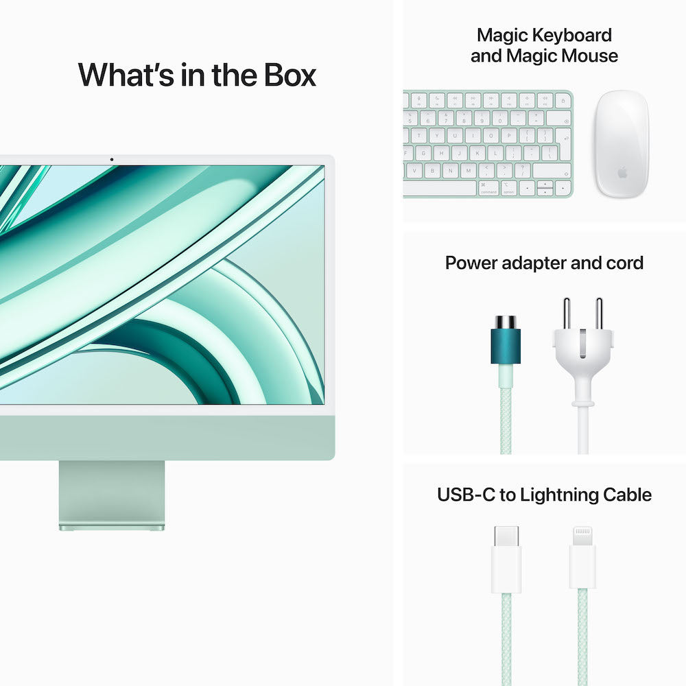 iMac with Retina 4.5K display | Apple M3 Chip | 8- Core CPU | 8-Core GPU | 256GB